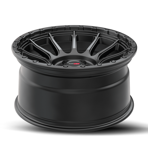 17x9 Vortek VRT-606 Vulcan Matte Black 6x135 ET-12 CB106.1 Wheel Rim