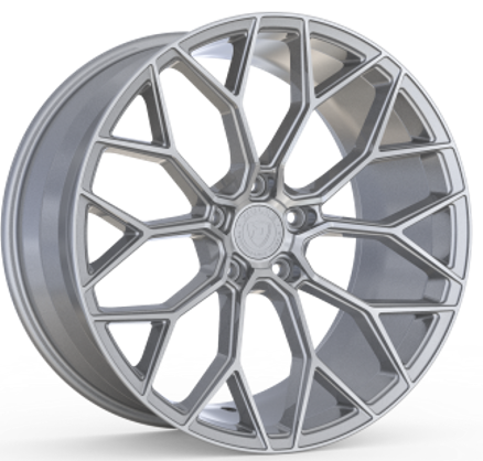 19x8.5 Dolce Performance PISTA Gloss Silver Machined Face 5x114.3 ET35 CB73.1