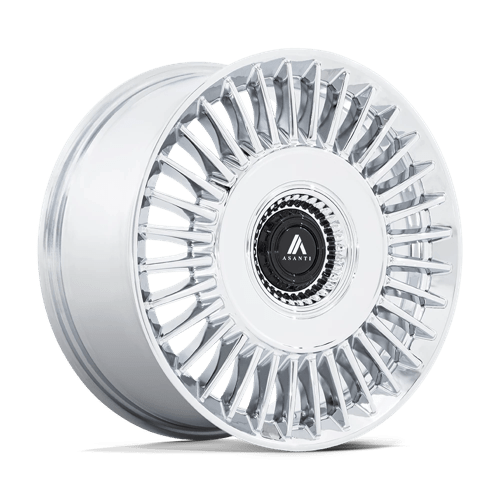 20X10.5 Asanti Black ABL-40 Tiara Chrome 5X108 5X112 ET45 Wheel Rim