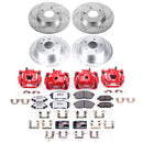PowerStop Z26 Street Performance Ceramic Brake Pad, Drilled Slotted Rotor, and C