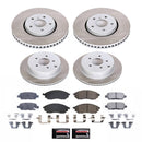 PowerStop Semi-Coated Rotor and Low-Dust Ceramic Brake Pad Kit