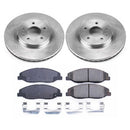 PowerStop OE Stock Replacement Low-Dust Ceramic Brake Pad and Rotor Kit