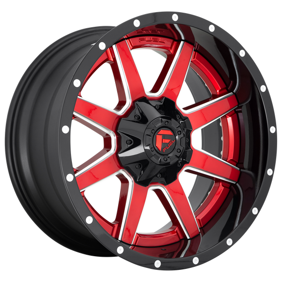 22x12 Fuel Off-Road D250 Maverick Gloss Red 8x165.1 ET-44 CB125.1 Wheel Rim