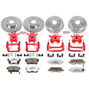 PowerStop Z26 Street Performance Ceramic Brake Pad, Drilled Slotted Rotor, and C