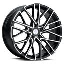 20x9 Sapphire Luxury Alloys SX02-02 Gloss Black Machined 5x114.3 ET35 CB73 Wheel