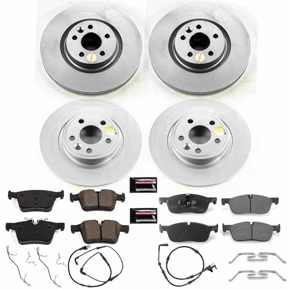 PowerStop Genuine Geomet Coated Rotor and Carbon-Fiber Ceramic Brake Pad Kit