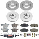 Genuine Geomet Coated Rotor and Carbon-Fiber Ceramic Brake Pad Kit