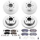 PowerStop Genuine Geomet Coated Rotor and Low-Dust Ceramic Brake Pad Kit