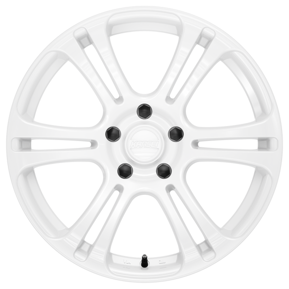 18x10.5 Kansei K16W Neo Gloss White 5x100 ET12 CB73.1 Wheel