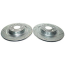 PowerStop Evolution Drilled Slotted Rotors Pair Rear For Volvo S90