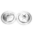 PowerStop Evolution Drilled Slotted Rotors Pair Rear For Ford Expedition