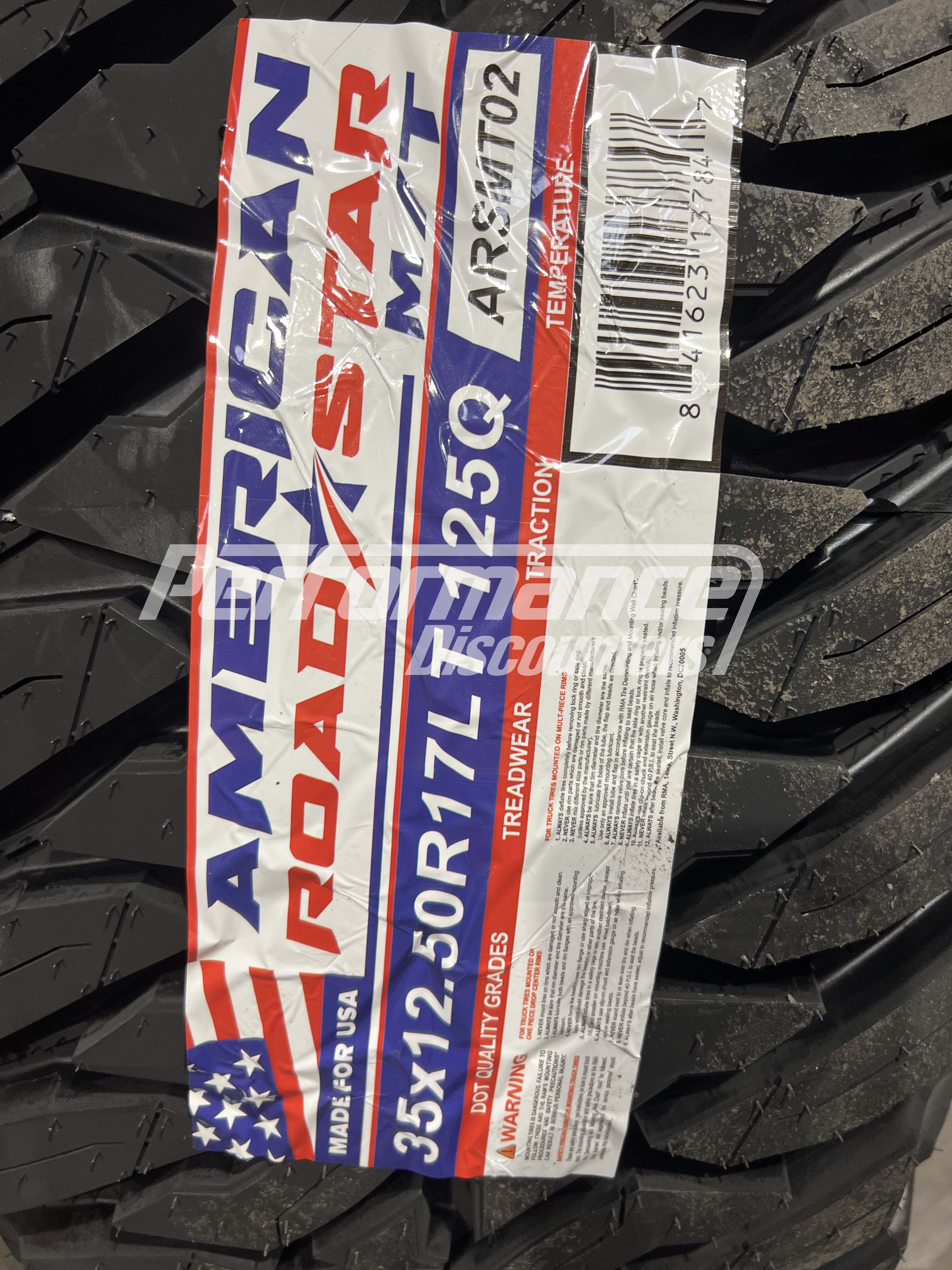 American Roadstar M/T Tire(s) 35X12.50R17 125Q LRE 35 12.50 17 3512.5017