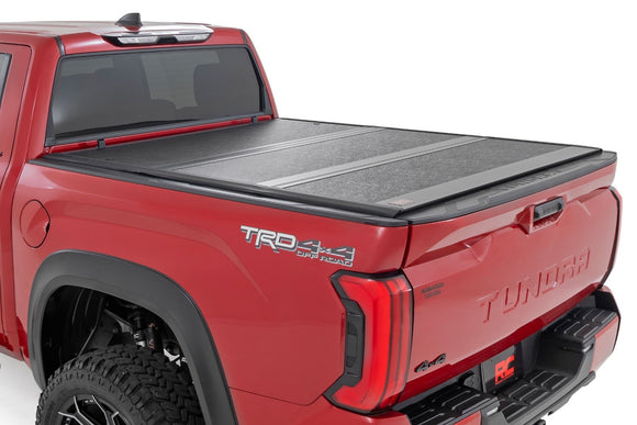 Rough Country Hard Low Profile Bed Cover 5'7" Bed Cargo For Toyota Tundra 22-24