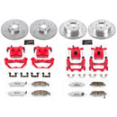 PowerStop Z26 Street Performance Ceramic Brake Pad, Drilled Slotted Rotor, and C