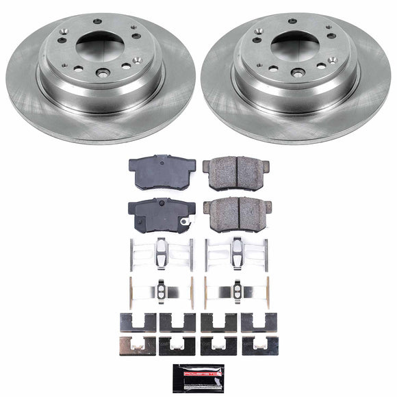 PowerStop OE Stock Replacement Low-Dust Ceramic Brake Pad and Rotor Kit