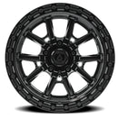 17x9 Arena Wheel Trek Glossy Black Wheel 5x127 ET-12 CB71.5