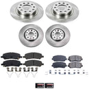 PowerStop OE Stock Replacement Low-Dust Ceramic Brake Pad and Rotor Kit