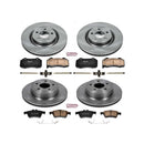 PowerStop OE Stock Replacement Low-Dust Ceramic Brake Pad and Rotor Kit