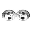 PowerStop Evolution Drilled Slotted Rotors Pair Rear For Nissan 240SX