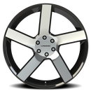 24x9.5 Vision 472 Switchback Gloss Black - Machined Wheel 6x135 ET30 CB87.1