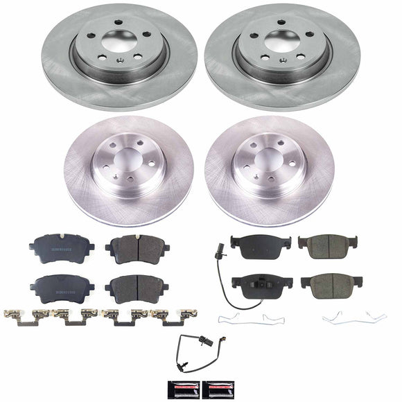 OE Stock Replacement Low-Dust Ceramic Brake Pad and Rotor Kit