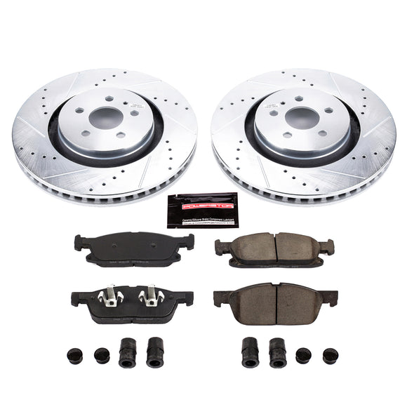 PowerStop Z23 Daily Driver Carbon-Fiber Ceramic Brake Pad and Drilled & Slotted