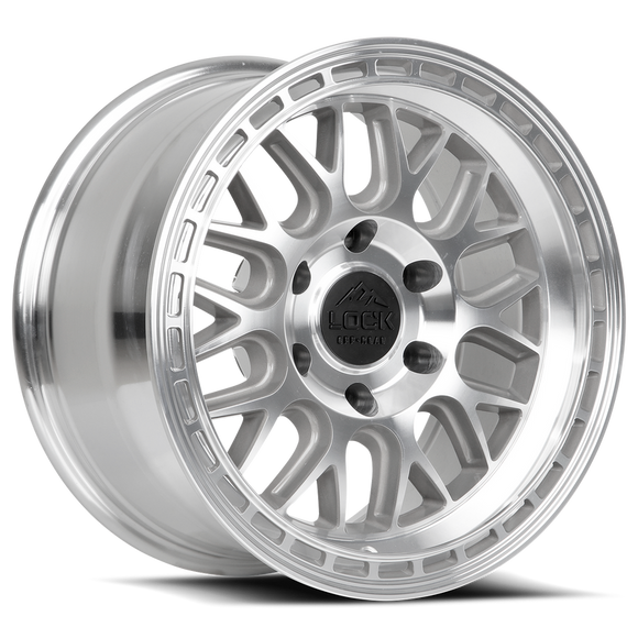 17x9 Lock Off-Road Onyx Maching With Clear Coat 5x127 ET-12 Wheel Rim