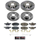 PowerStop OE Stock Replacement Low-Dust Ceramic Brake Pad and Rotor Kit