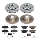 PowerStop OE Stock Replacement Low-Dust Ceramic Brake Pad and Rotor Kit