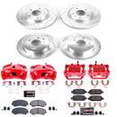 PowerStop Z23 Daily Driver Carbon-Fiber Ceramic Pads Drilled & Slotted Rotor & C