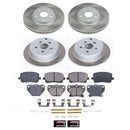 PowerStop Semi-Coated Rotor and Low-Dust Ceramic Brake Pad Kit