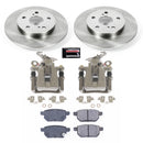 PowerStop OE Stock Replacement Low-Dust Ceramic Brake Pad, Rotor and Caliper Kit