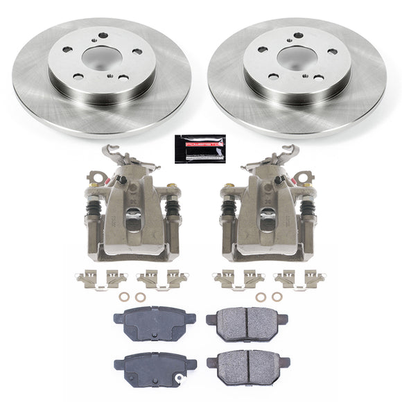 PowerStop OE Stock Replacement Low-Dust Ceramic Brake Pad, Rotor and Caliper Kit