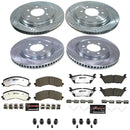 PowerStop Z36 Carbon-Fiber Ceramic Brake Pad with Drilled and Slotted Rotor Kit