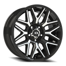 20X9 Vision 305 Rekluse Gloss Black Machined Face Wheel 5x150 ET12 CB110