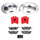 PowerStop Z36 Truck and SUV Ceramic Brake Pad, Drilled & Slotted Rotor, and Cali