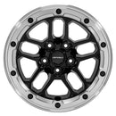 17x8 Defiant DF01 Gloss Black Milled Ring 5x127 5x5 ET12 Wheel Rim