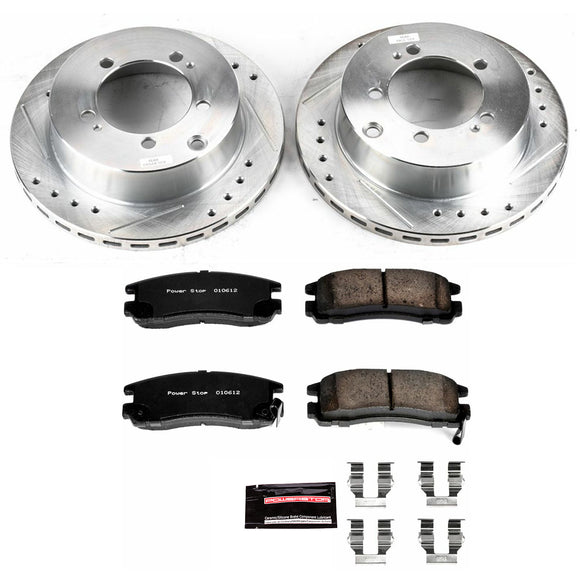 PowerStop Z23 Daily Driver Carbon-Fiber Ceramic Brake Pad and Drilled & Slotted
