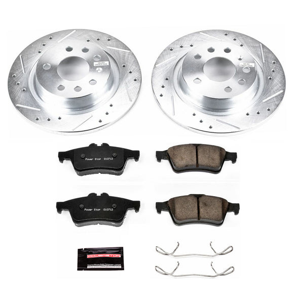 PowerStop Z23 Daily Driver Carbon-Fiber Ceramic Brake Pad and Drilled & Slotted
