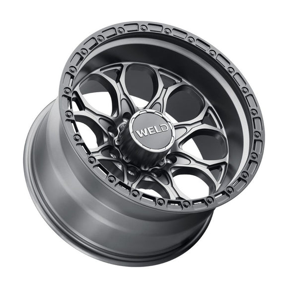 20x10 WELD Off-Road Ledge8 Gunmetal / Black Ring 8x165.1 8x6.5 ET-18 Wheel