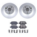 PowerStop Genuine Geomet Coated Rotor and Low-Dust Ceramic Brake Pad Kit