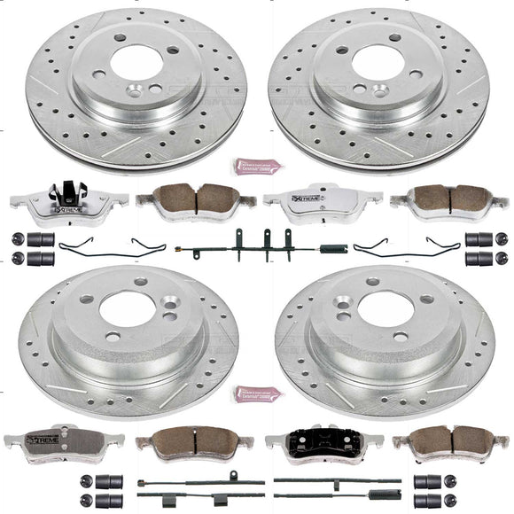 PowerStop Z26 Street Performance Ceramic Brake Pad and Drilled & Slotted Rotor K