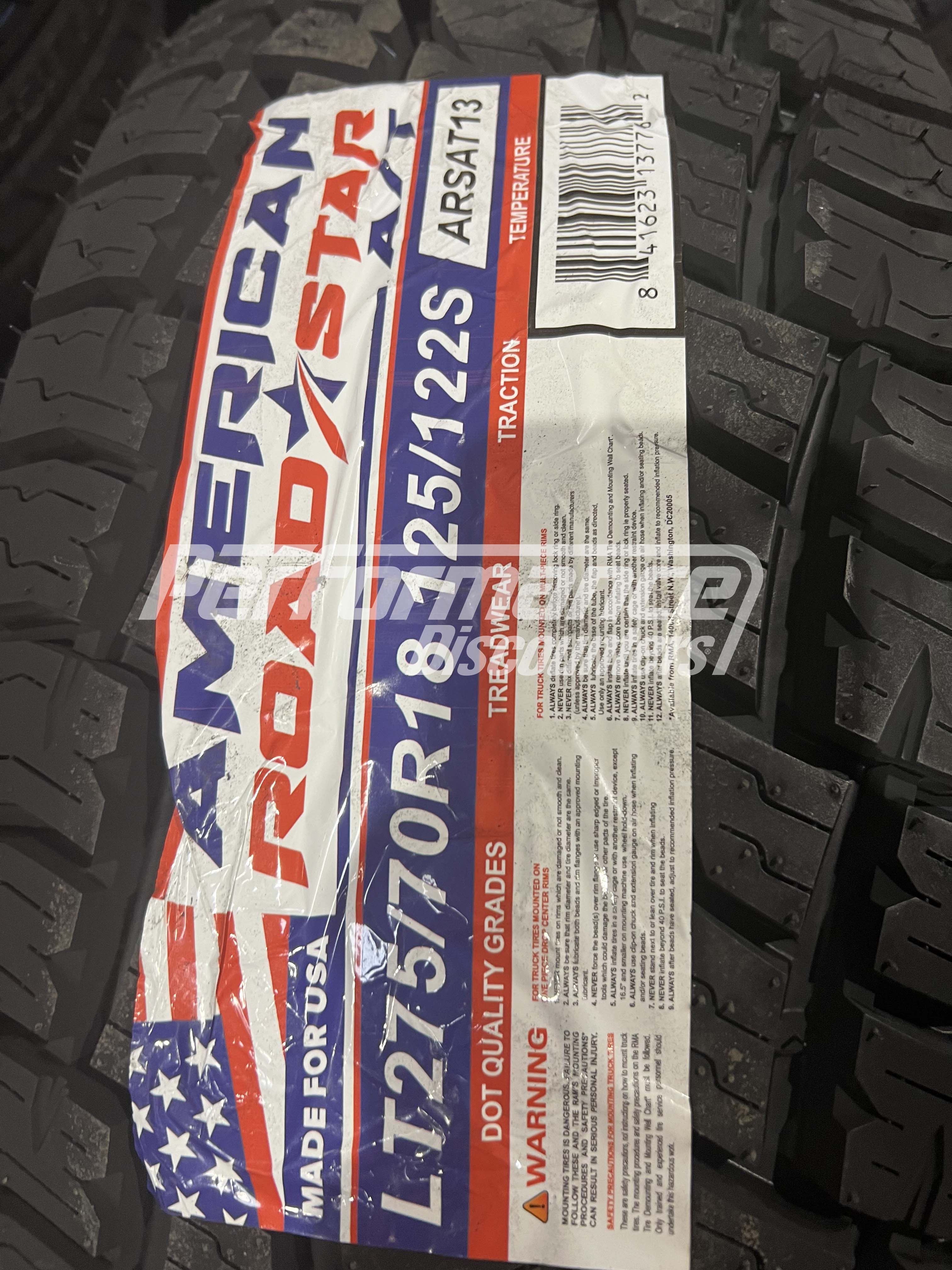 American Roadstar A/T Tire(s) 275/70R18 125S LRE BSW 275 70 18 2757018