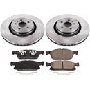 PowerStop OE Stock Replacement Low-Dust Ceramic Brake Pad and Rotor Kit