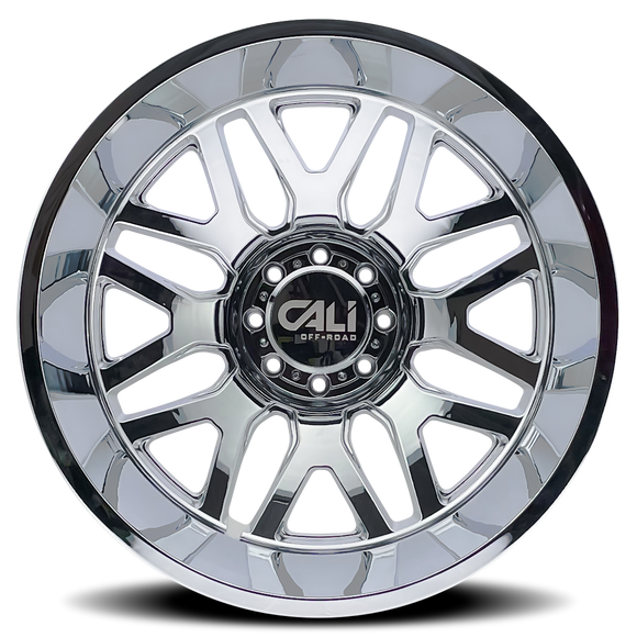 22x8.25 Cali Off-Road Invader Dually Chrome 8x165.1 ET-192 CB121.3 Wheel Rim