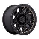 17x9 Fuel Off-Road D824 Traction Matte Black Double Dark Tint 6x135 ET1 Wheel