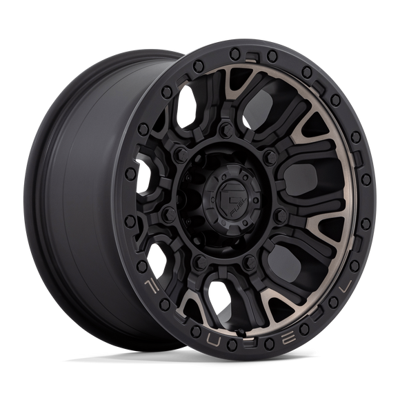 17x9 Fuel Off-Road D824 Traction Matte Black Double Dark Tint 6x135 ET1 Wheel