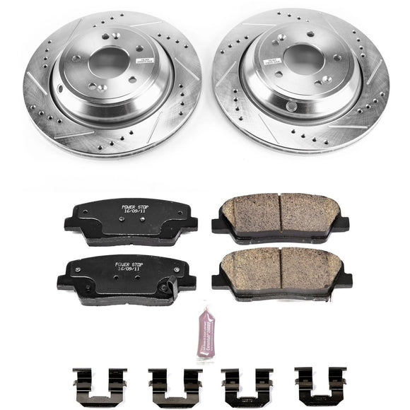 PowerStop Z23 Daily Driver Carbon-Fiber Ceramic Brake Pad and Drilled & Slotted