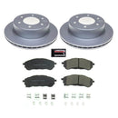 PowerStop Genuine Geomet Coated Rotor and Low-Dust Ceramic Brake Pad Kit