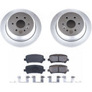 PowerStop Genuine Geomet Coated Rotor and Low-Dust Ceramic Brake Pad Kit